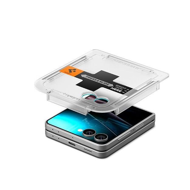 Spigen Glas.TR EZ Fit HD Tempered Glass Screen Protector for Samsung Galaxy Z Flip 7 - Transparent 8