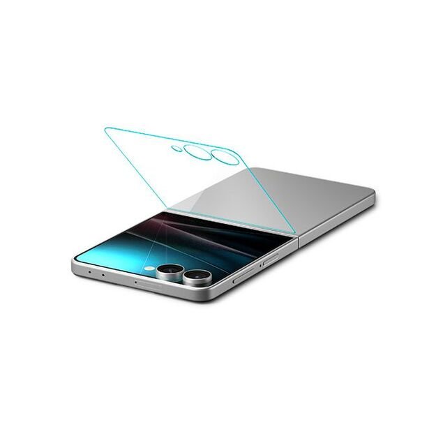 Spigen Glas.TR EZ Fit HD Tempered Glass Screen Protector for Samsung Galaxy Z Flip 7 - Transparent 4