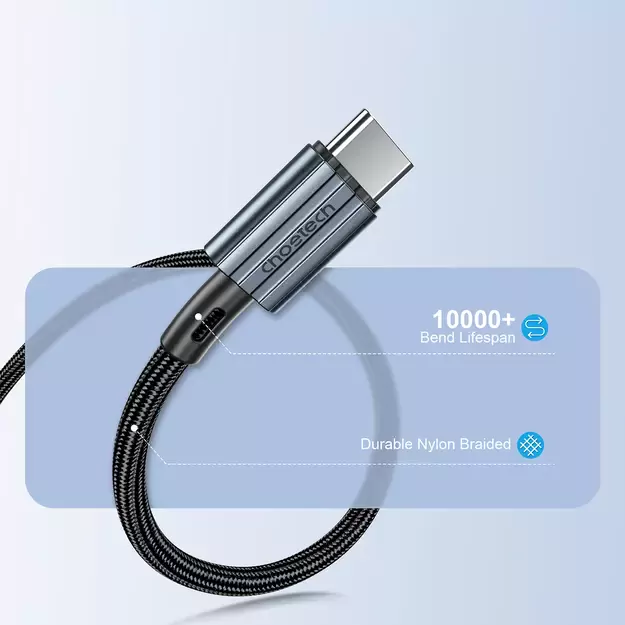 Choetech XCC-1014 USB-C / USB-C PD 60W cable - gray 5