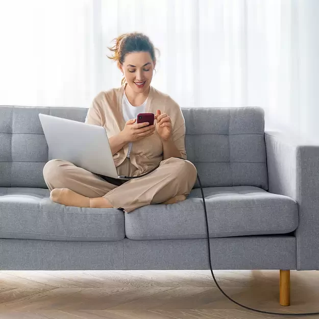 Choetech XCC-1014 USB-C / USB-C PD 60W cable - gray 4