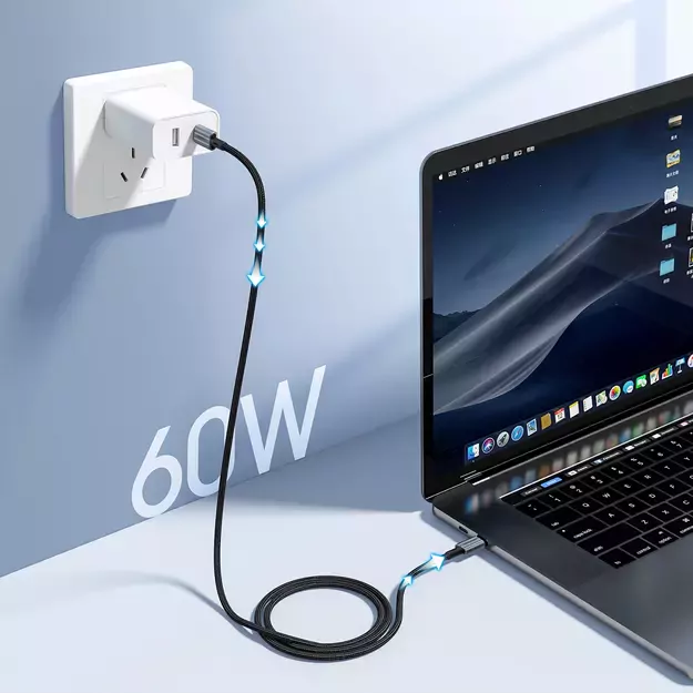 Choetech XCC-1014 USB-C / USB-C PD 60W cable - gray 2