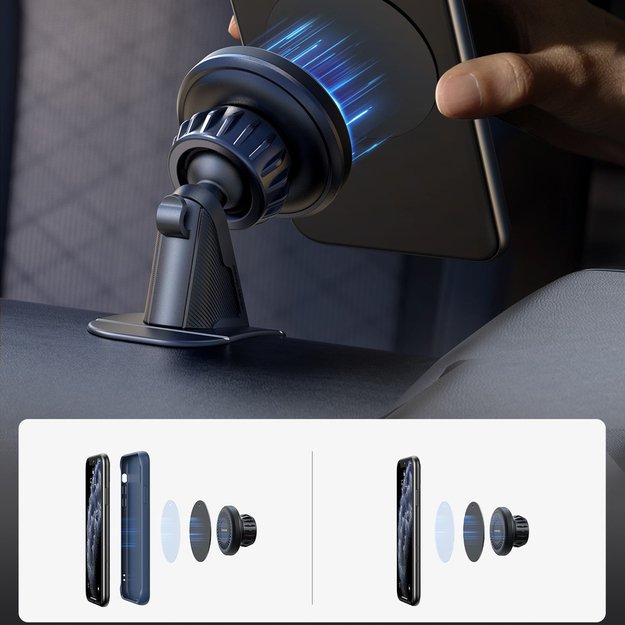 Joyroom JR-ZS356 magnetic cockpit phone holder - dark gray 11