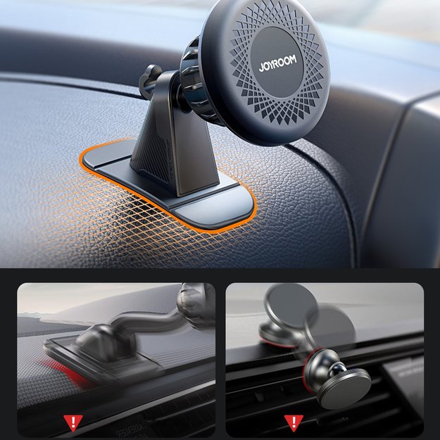 Joyroom JR-ZS356 magnetic cockpit phone holder - dark gray 12