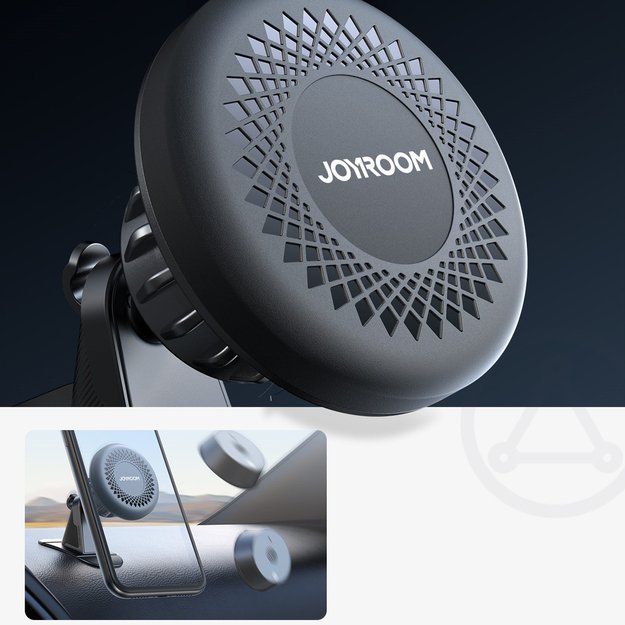 Joyroom JR-ZS356 magnetic cockpit phone holder - dark gray 8
