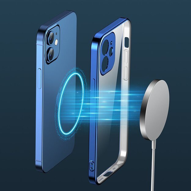 Joyroom New Beauty Series ultra thin case with electroplated frame for iPhone 12 Pro dark-blue (JR-BP743) 8