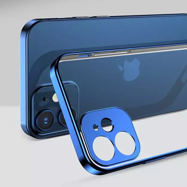 Joyroom New Beauty Series ultra thin case with electroplated frame for iPhone 12 Pro dark-blue (JR-BP743) 18