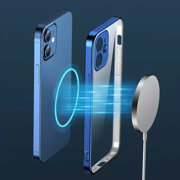 Joyroom New Beauty Series ultra thin case with electroplated frame for iPhone 12 Pro dark-blue (JR-BP743) 17