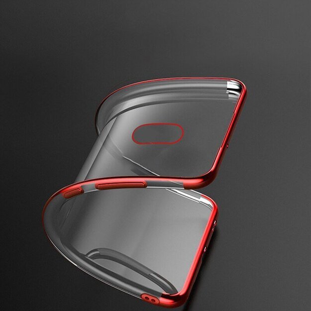 Clear Color Case Gel TPU Electroplating frame Cover for Xiaomi Redmi 8A black 13