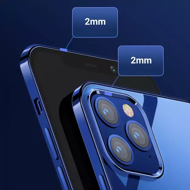 Joyroom New Beautiful Series ultra thin case with electroplated frame for iPhone 12 Pro Max black (JR-BP796) 21