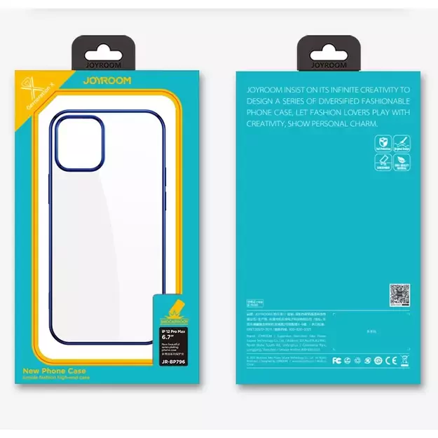 Joyroom New Beautiful Series ultra thin case with electroplated frame for iPhone 12 Pro Max black (JR-BP796) 15