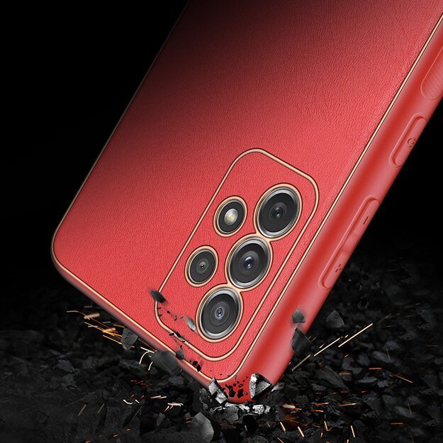 Dux Ducis Yolo elegant case made of soft TPU and PU leather for Samsung Galaxy A72 4G red 10