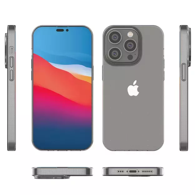 Ultra Clear 0.5mm iPhone 14 Pro cover gel transparent 2