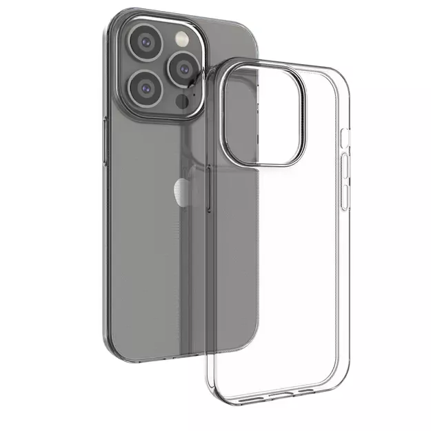 Ultra Clear 0.5mm iPhone 14 Pro cover gel transparent 6