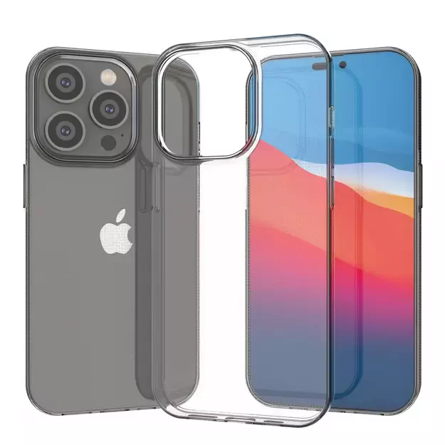 Ultra Clear 0.5mm iPhone 14 Pro cover gel transparent 3