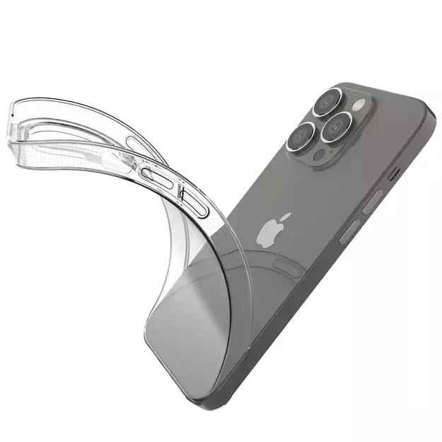 Ultra Clear 0.5mm iPhone 14 Pro cover gel transparent 7