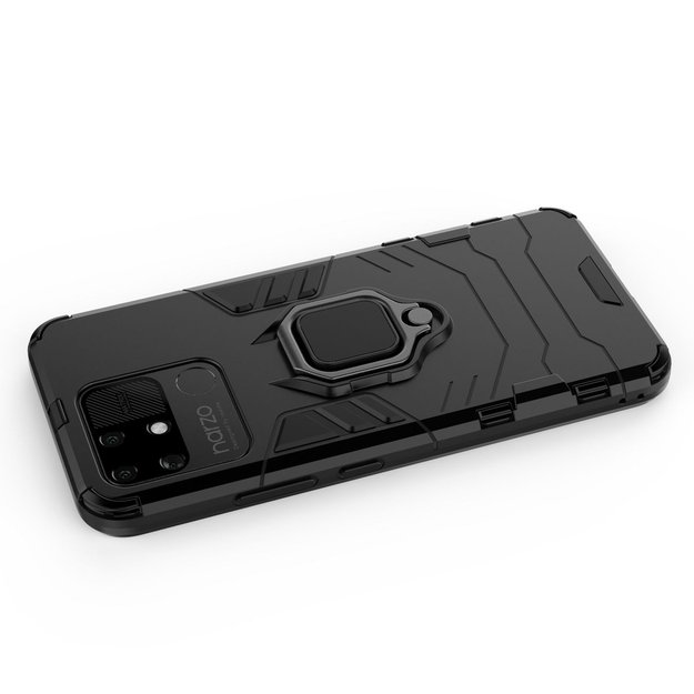 Ring Armor tough hybrid case cover + magnetic holder Realme Narzo 50A black 7