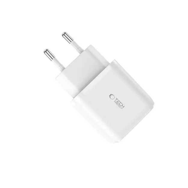 Tech-Protect C20W charger USB-C PD 20W / USB-A QC 3.0 - white 9