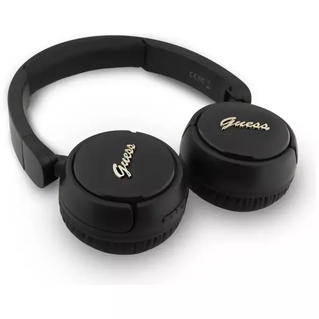 Guess Metal Logo Script Over-Ear Headphones - Black 2