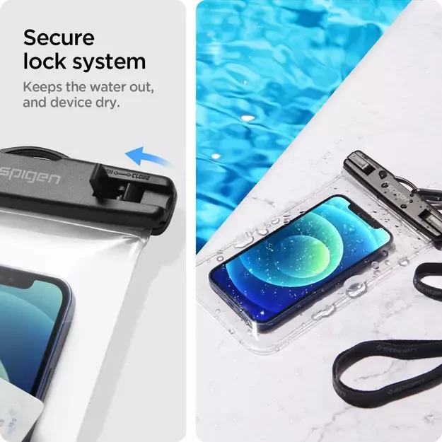 Spigen Spigen Aqua Shield A601 case waterproof IPX8 - transparent 2 pcs. 9