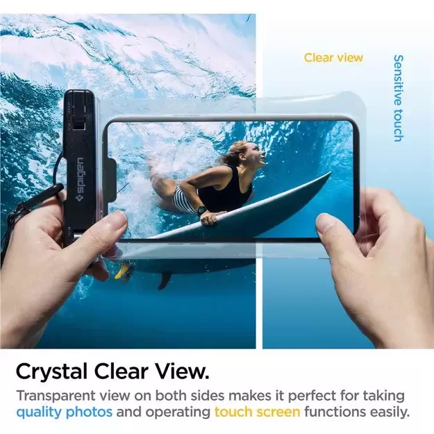 Spigen Spigen Aqua Shield A601 case waterproof IPX8 - transparent 2 pcs. 7