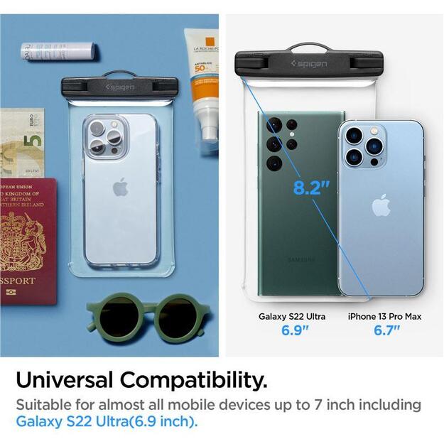 Spigen Spigen Aqua Shield A601 case waterproof IPX8 - transparent 2 pcs. 1