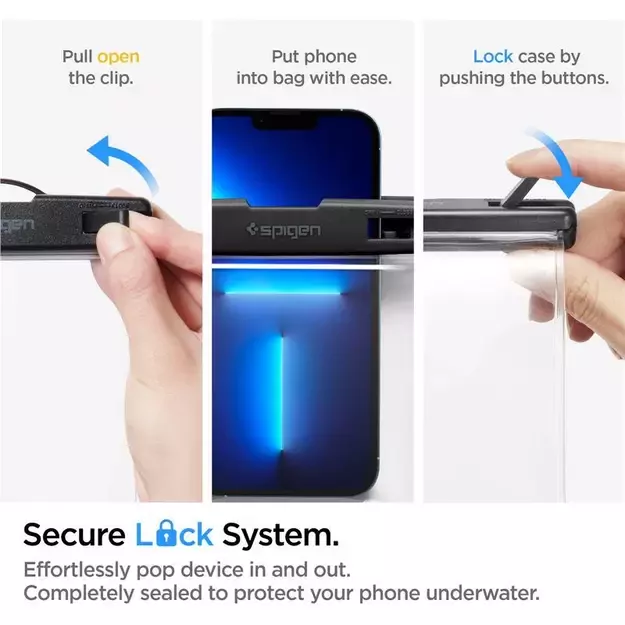 Spigen Spigen Aqua Shield A601 case waterproof IPX8 - transparent 2 pcs. 8