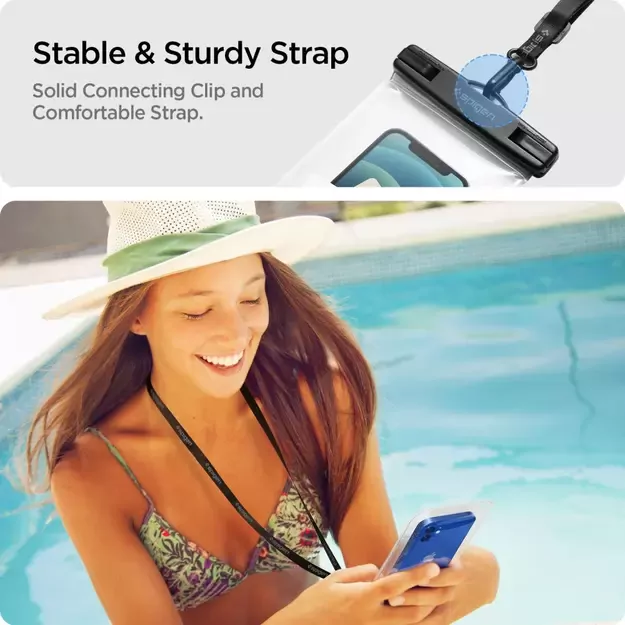 Spigen Spigen Aqua Shield A601 case waterproof IPX8 - transparent 2 pcs. 14