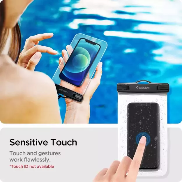 Spigen Spigen Aqua Shield A601 case waterproof IPX8 - transparent 2 pcs. 16