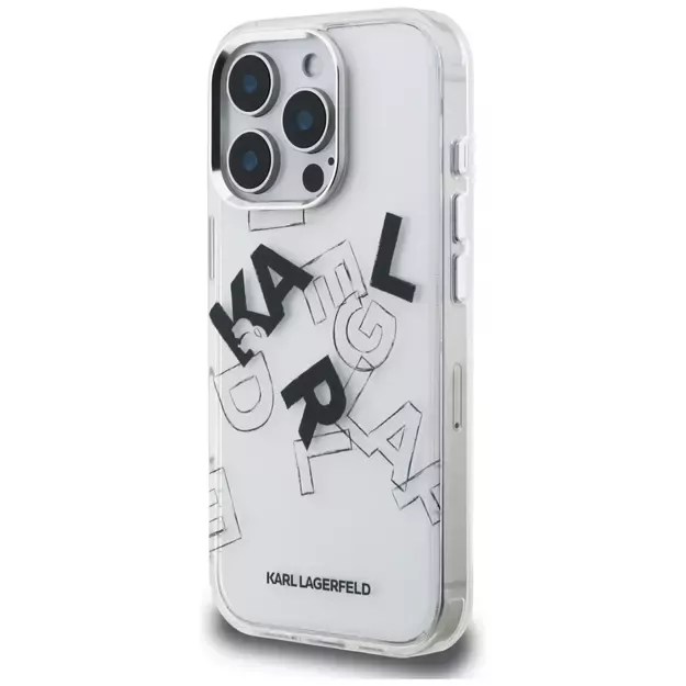 Karl Lagerfeld IML Sketched Graphic Case for iPhone 16 Pro Max - Clear 1