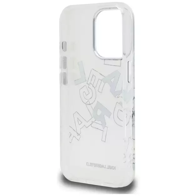Karl Lagerfeld IML Sketched Graphic Case for iPhone 16 Pro Max - Clear 6