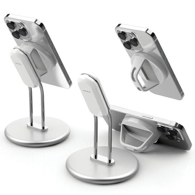SODI SIM-300 MagSafe Phone Stand - Silver 4