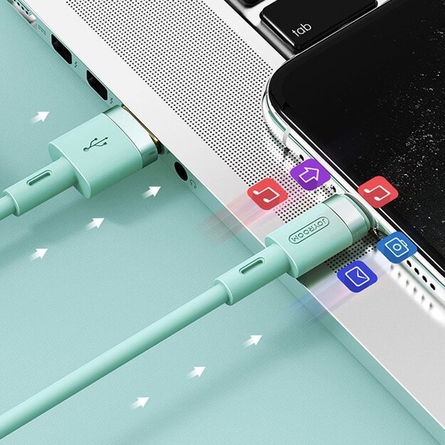 Joyroom Liquid Silicone Data Cable N2 USB-A / Lightning 2.4A 1.2m - Black 18
