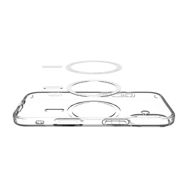 Spigen Liquid Crystal MagSafe Case for iPhone 17 - Clear and White 4