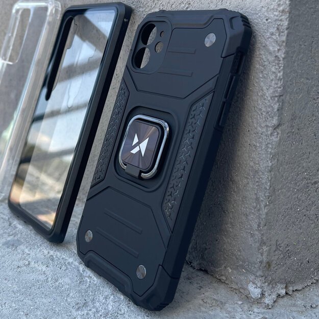 Wozinsky Ring Armor Case Kickstand Tough Rugged Cover for iPhone 13 Pro Max black 16