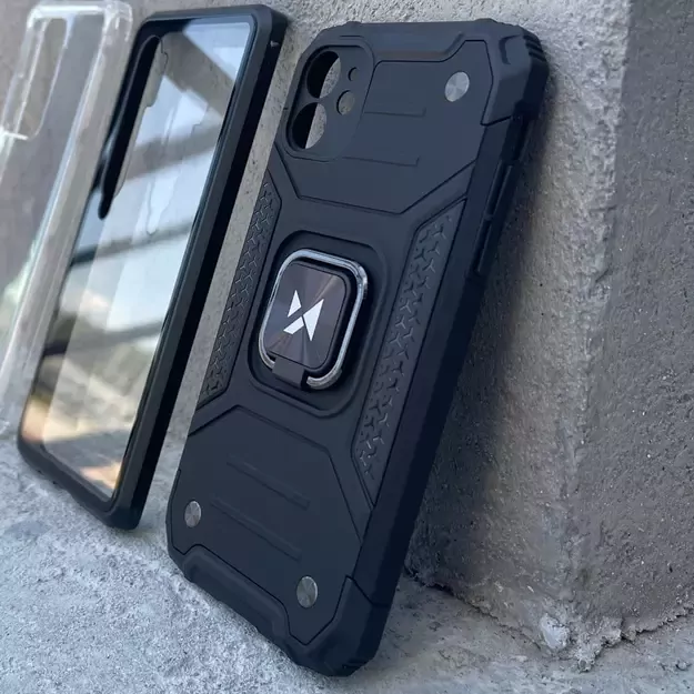 Wozinsky Ring Armor Case Kickstand Tough Rugged Cover for iPhone 13 Pro Max black 8