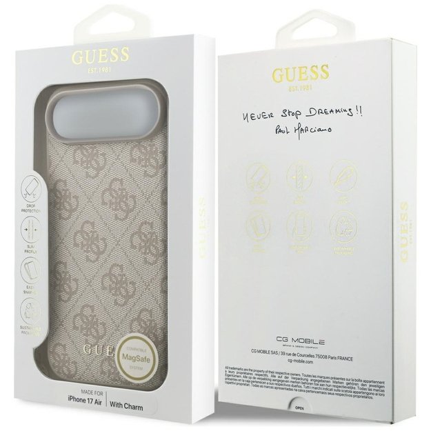 Guess 4G Charms Collection MagSafe Case for iPhone Air - Pink 6