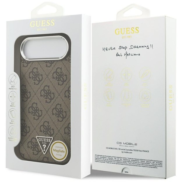 Guess 4G Triangle Logo MagSafe case for iPhone Air - brown 7