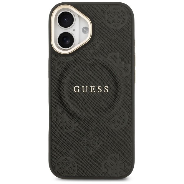 Guess Peony Hot Stamp MagSafe Case for iPhone 17 - Black 2