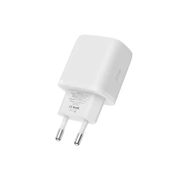 Tech-Protect C20W USB-C PD 20W / USB-A QC 3.0 Charger with USB-C / Lightning Cable - White 11