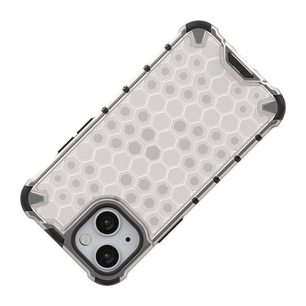 Honeycomb Case armor cover with TPU Bumper for iPhone 13 mini black 19