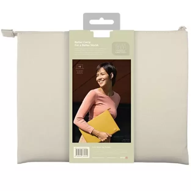 Uniq Lyon Waterproof RPET case for a 14&quot  laptop - beige 3