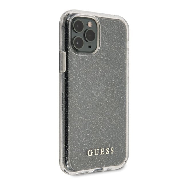 Guess GUHCN58PCGLSI iPhone 11 Pro silver/silver hard case Glitter 4