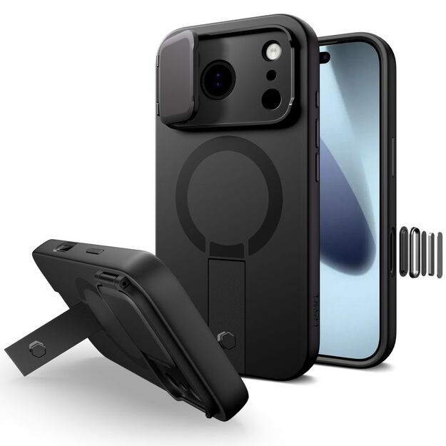 Tech-Protect Kevlar Aura MagSafe Case for iPhone 17 Pro - Black