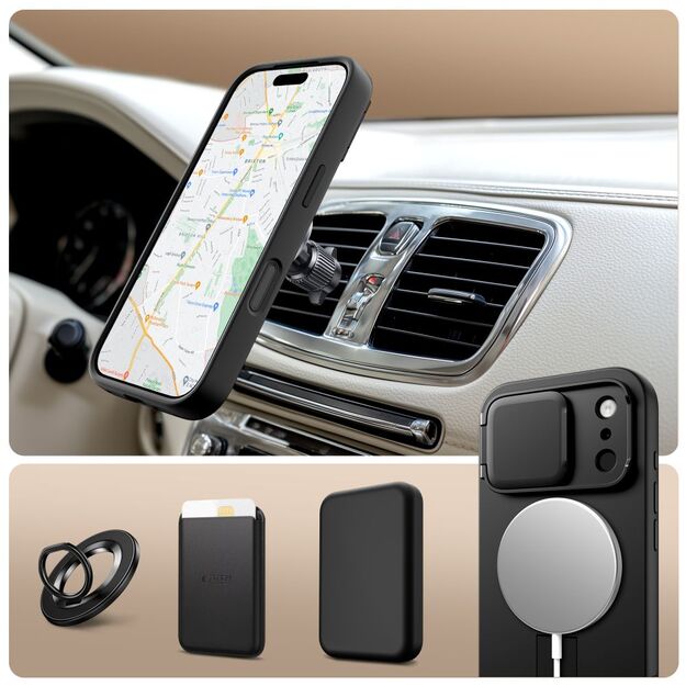 Tech-Protect Kevlar Aura MagSafe Case for iPhone 17 Pro - Black 2