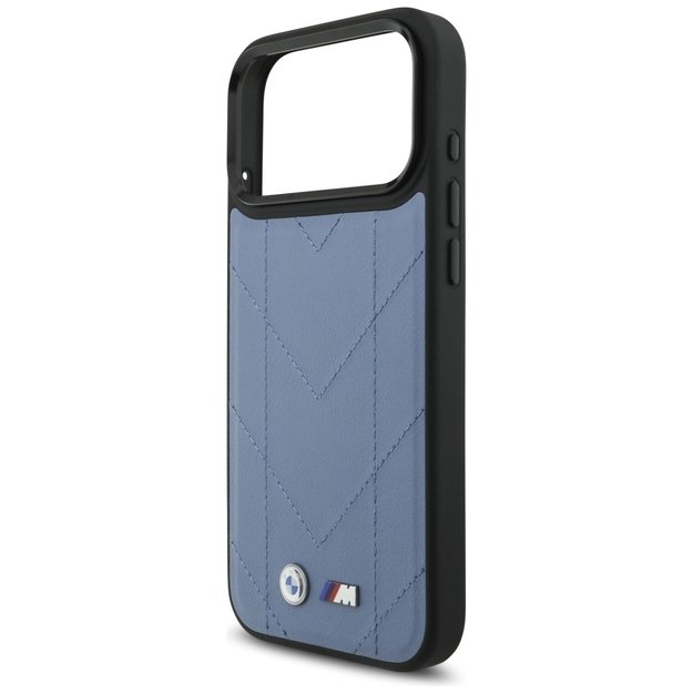 BMW M Quilted Logo MagSafe Case for iPhone 17 Pro Max - Blue 5