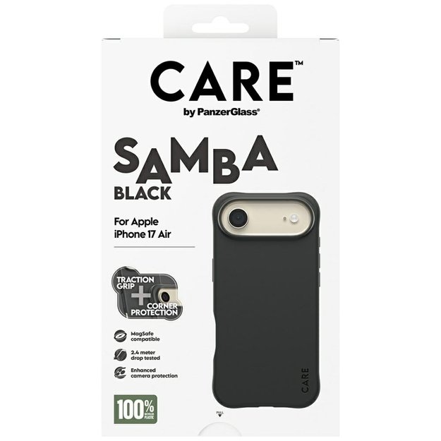 CARE by PanzerGlass Fashionable Samba MagSafe Case for iPhone Air - Black 4