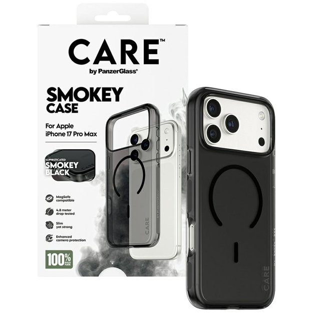 CARE by PanzerGlass Flagship Urban Explorer Case w. Black MagSafe for iPhone 17 Pro Max - Black 3