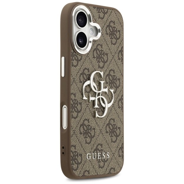 Guess 4G Big 4G Classic Logo case for iPhone 17 - brown and silver 3