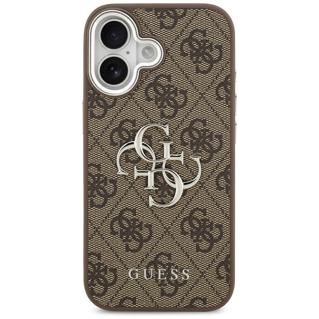Guess 4G Big 4G Classic Logo case for iPhone 17 - brown and silver 2