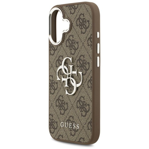 Guess 4G Big 4G Classic Logo case for iPhone 17 - brown and silver 5